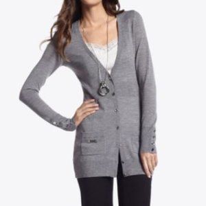 White House Black Market Wool Boyfriend Cardigan L
